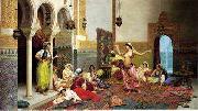 Arab or Arabic people and life. Orientalism oil paintings  379